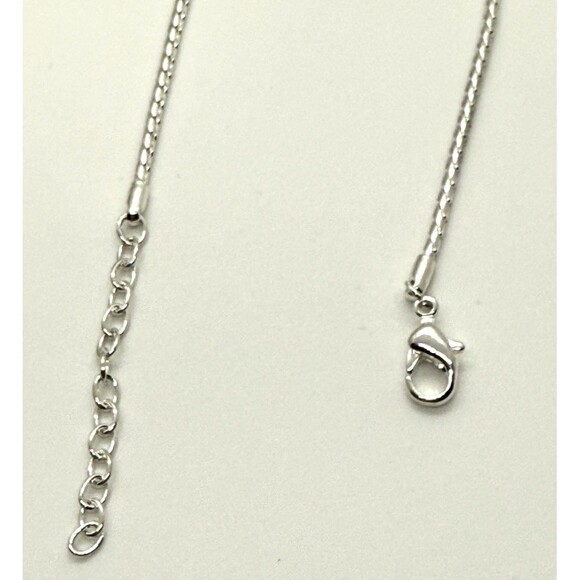 Monet Silver Tone CZ Solitaire Choker Necklace & Leverback Earrings Set Signed - Picture 4 of 10